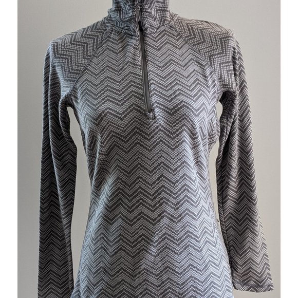 Eddie Bauer Half Zip Pullover Mock Neck Sweater Gray Athletic Medium - Picture 7 of 10